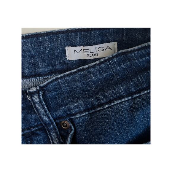 Sofia Jeans Melisa Flare Women’s High Rise Blue Denim Stretch Bootcut Retro sz 2 - Picture 5 of 6